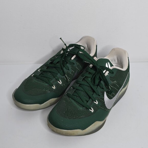 Nike Kobe 11 TB Gorge Green Metallic Silver Mens 10 856485-331 Sneakers FLAWS main image 13